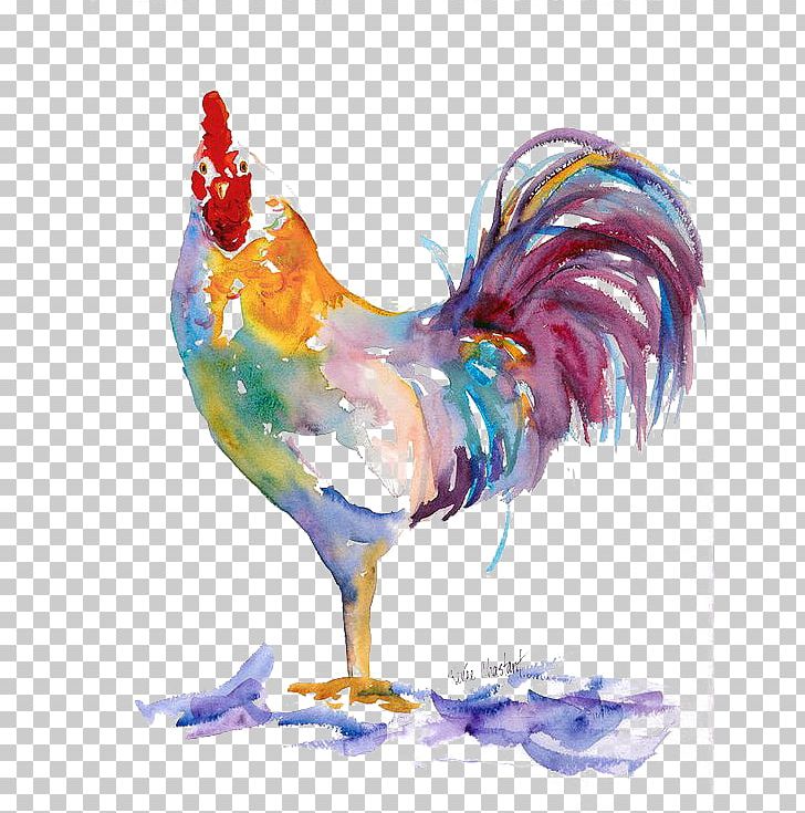 Leghorn Chicken Paper Rooster Watercolor Painting PNG, Clipart, Animals, Art, Artist, Badminton Shuttle Cock, Beak Free PNG Download