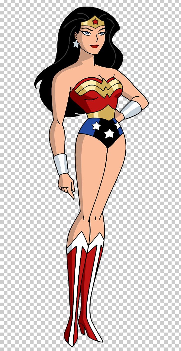 Diana Prince Wonder Woman Cartoon Comic Book Female PNG, Clipart, Abdomen, Arm, Art, Black Hair, Brown Hair Free PNG Download