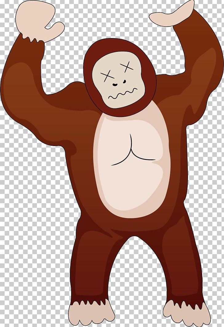Homo Sapiens Gorilla Drawing Illustration PNG, Clipart, Animals, Arm, Carnivoran, Cartoon, Fictional Character Free PNG Download