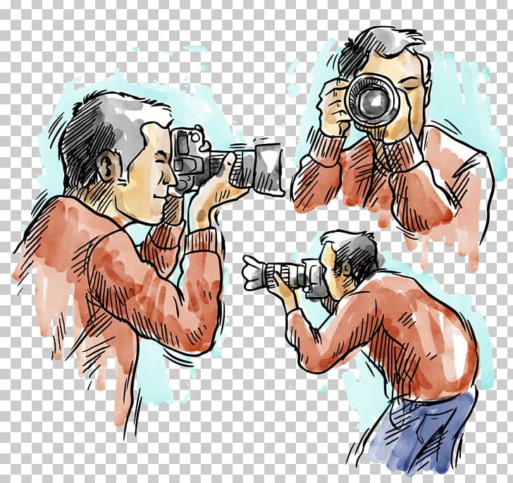 Photography Photographer PNG, Clipart, Arm, Art, Black And White, Cartoon, Drawing Free PNG Download