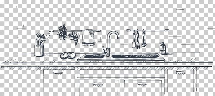 Kitchen Drawing Countertop Sketch PNG, Clipart, Angle, Area, Bathroom, Bathroom Accessory, Bathroom Sink Free PNG Download