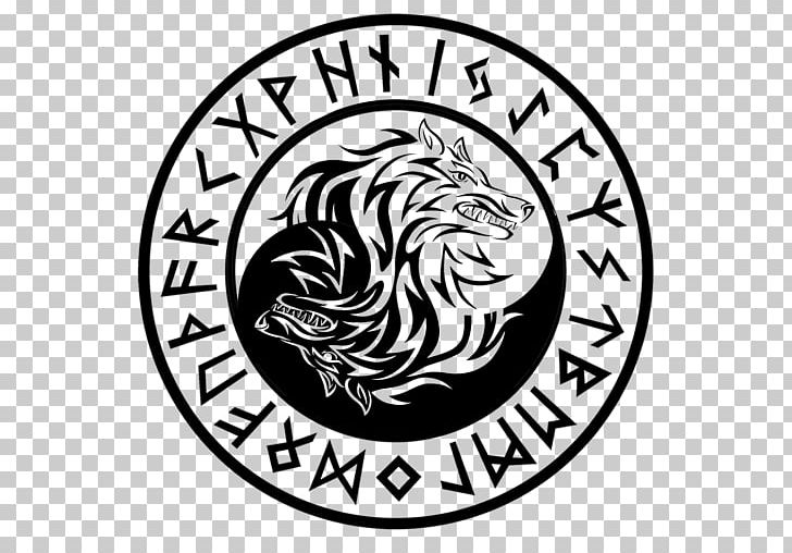 Old Norse Fenrir Norse Mythology Odin Norsemen PNG, Clipart, Area, Artwork, Berserker, Black And White, Brand Free PNG Download