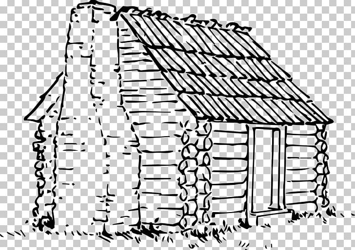 Log Cabin Cottage Drawing PNG, Clipart, Angle, Area, Artwork, Black And White, Cartoon Free PNG Download