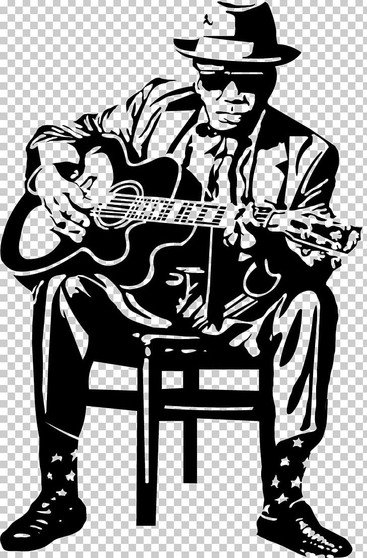 Acoustic Guitar Blues Musician PNG, Clipart, Acoustic Guitar, Art, Black And White, Blues, Bo Diddley Free PNG Download