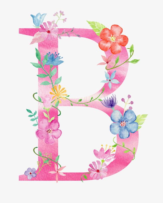 Flowers Letter B PNG, Clipart, B Clipart, Decorate, Decoration, Diagram, Flower Free PNG Download