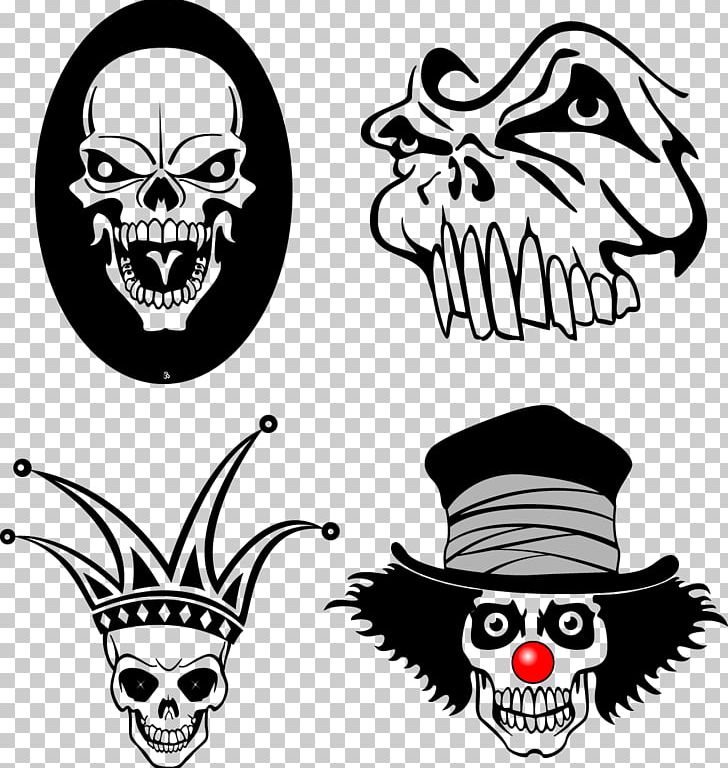 Human Skull Symbolism PNG, Clipart, Black And White, Bone, Cdr, Clown, Download Free PNG Download