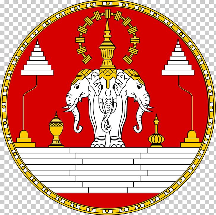 Kingdom Of Laos Flag Of Laos Lan Xang PNG, Clipart, Airavata, Area, Circle, Crest, Emblem Of Laos Free PNG Download