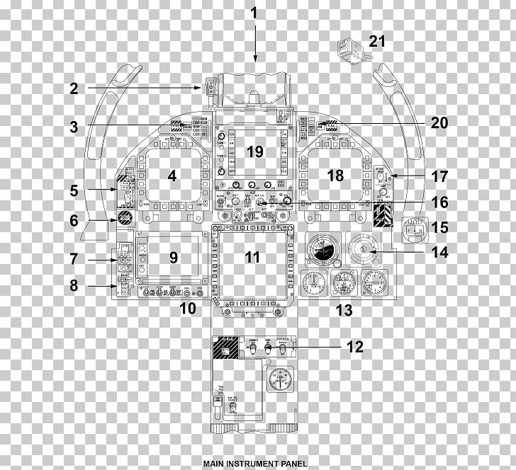 McDonnell Douglas F/A-18 Hornet Boeing F/A-18E/F Super Hornet General Dynamics F-16 Fighting Falcon Grumman F-14 Tomcat Cockpit PNG, Clipart, Aircraft Flight Control System, Airplane, Angle, Floor Plan, Grumman F14 Tomcat Free PNG Download