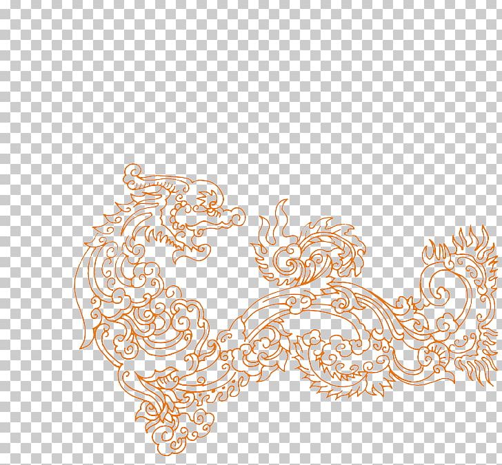Chinese Dragon Motif PNG, Clipart, Art, Chinese Dragon, Circle, Download, Dragon Free PNG Download