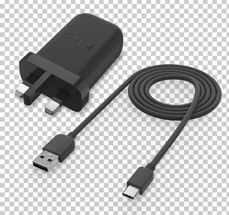 HTC 10 HTC U11+ Battery Charger USB-C PNG, Clipart, Ac Adapter, Adapter, Battery Charger, Cable, Computer Component Free PNG Download