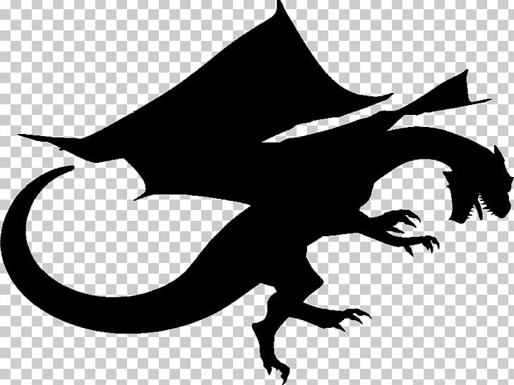 Dragon Silhouette PNG, Clipart, Artwork, Black And White, Bottom, Chinese Dragon, Clip Art Free PNG Download