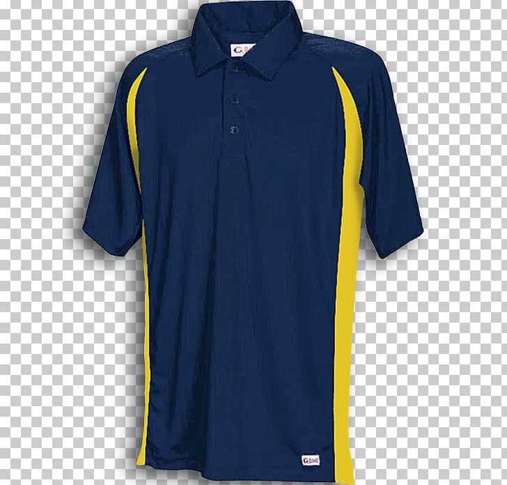 Sports Fan Jersey T-shirt Polo Shirt Collar PNG, Clipart, Active Shirt, Clothing, Cobalt Blue, Collar, Electric Blue Free PNG Download