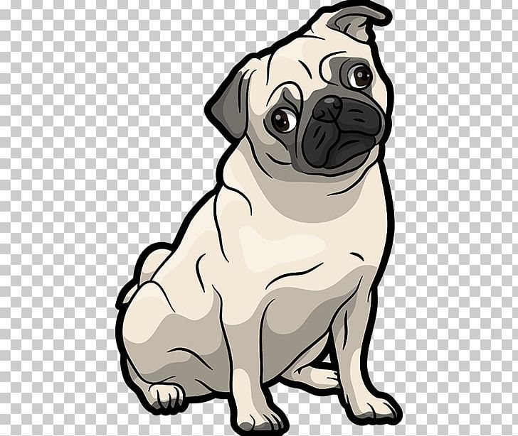 Pug Puppy Cat Cuteness PNG, Clipart, Animals, Black And White, Carnivoran, Cartoon, Cat Free PNG Download