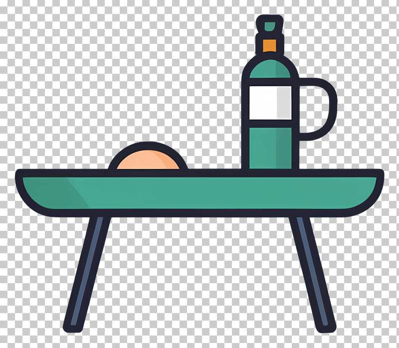 Wooden Table - Table With Bottle And Dome PNG