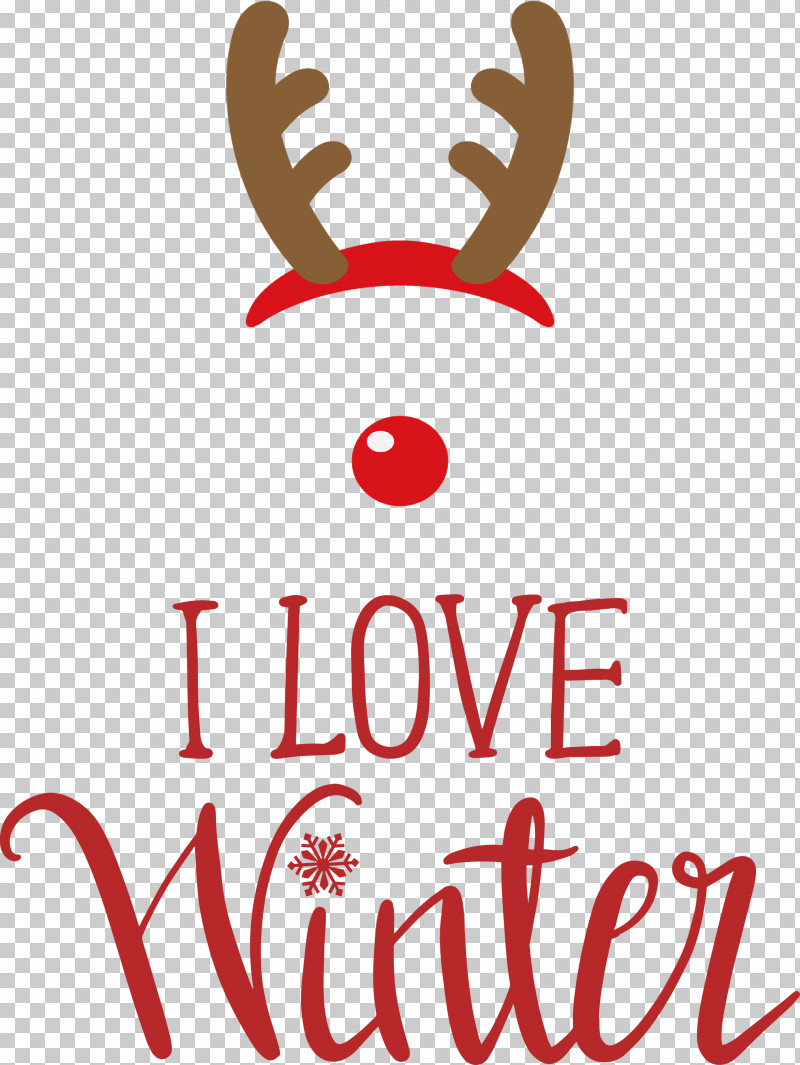 I Love Winter Winter PNG, Clipart, Biology, Character, Deer, I Love Winter, Logo Free PNG Download