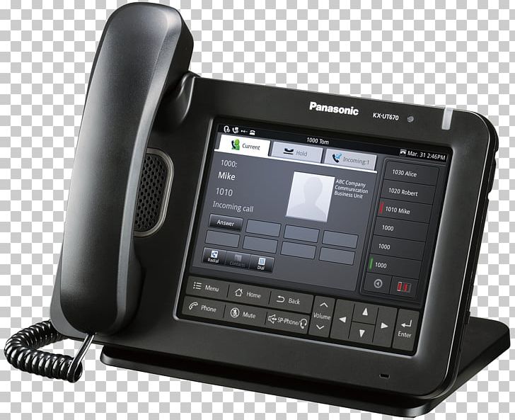 Panasonic Business Telephone System VoIP Phone Session Initiation Protocol PNG, Clipart, Communication, Communication Device, Corded Phone, Desktop Computers, Electronics Free PNG Download