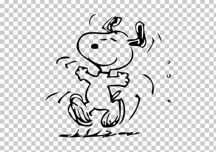 Snoopy Charlie Brown Logo Dance PNG, Clipart, Art, Artwork, Black, Black And White, Cartoon Free PNG Download