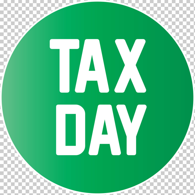 Tax Day PNG, Clipart, Green, Logo, Symbol, Tax Day, Text Free PNG Download