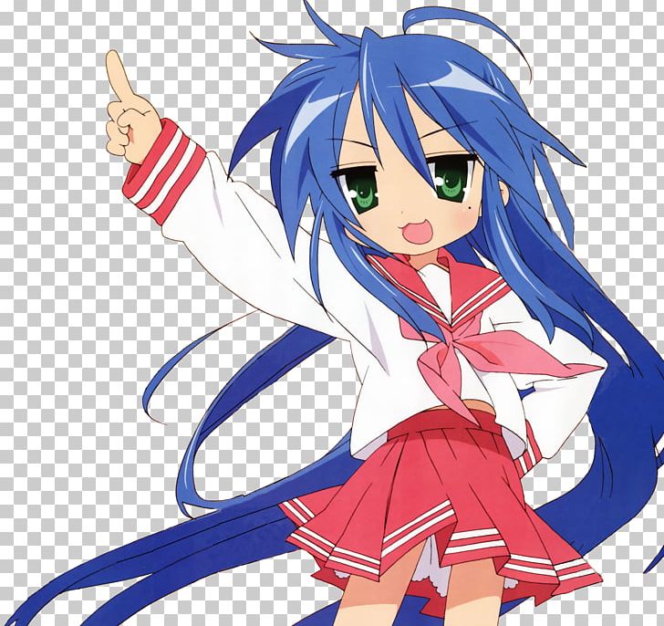 Konata Izumi Lucky Star Anime Character Otaku PNG, Clipart, Anime, Artwork, Blue, Cartoon, Character Free PNG Download