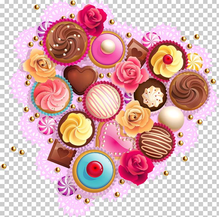 Lollipop Valentine's Day Cupcake Candy Heart PNG, Clipart, Biscuits, Bonbon, Cake, Candy, Chocolate Free PNG Download