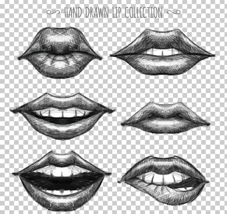 Drawing Lip Sketch PNG, Clipart, Angle, Art, Black, Black And White, Cartoon Lips Free PNG Download
