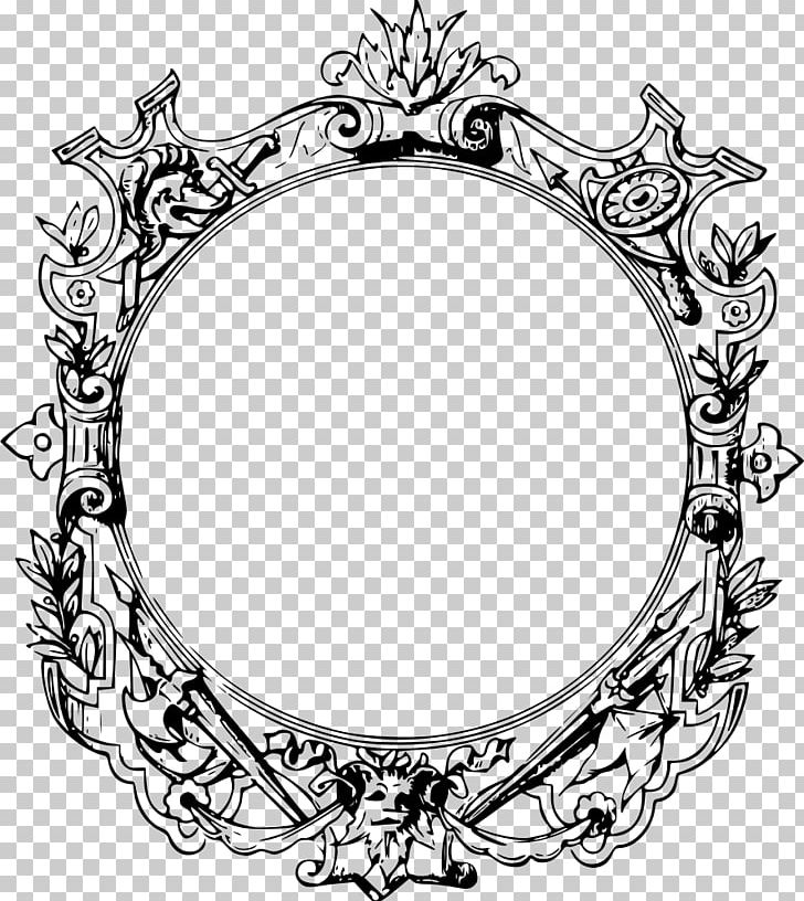 Frames PNG, Clipart, Antique Frame, Black And White, Body Jewelry, Circle, Computer Icons Free PNG Download
