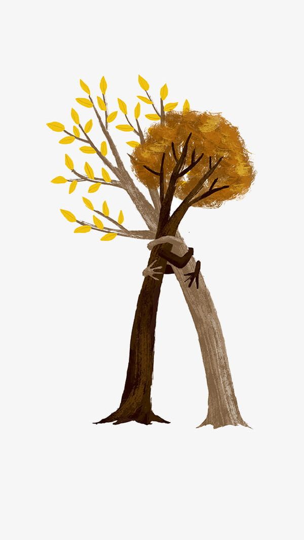 Hand-painted Tree Hugging PNG, Clipart, Creative, Hand, Hand Painted, Hand Painted Clipart, Hugging Free PNG Download