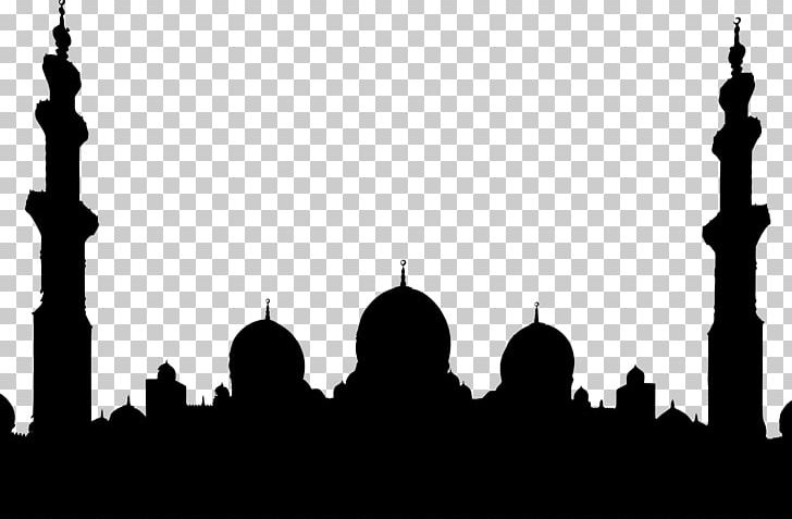 Sheikh Zayed Mosque Sultan Qaboos Grand Mosque Silhouette Place Of Worship PNG, Clipart, Animals, Arch, Black And White, Building, City Free PNG Download
