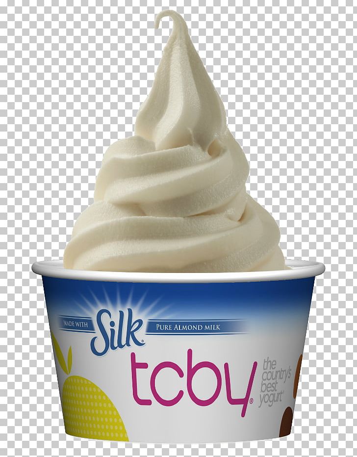 Frozen Yogurt Ice Cream Almond Milk Soy Milk Vanilla PNG, Clipart, Almond Milk, Buttercream, Chocolate, Cream, Creme Fraiche Free PNG Download