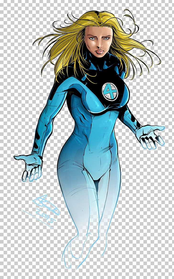 invisible woman marvel drawing