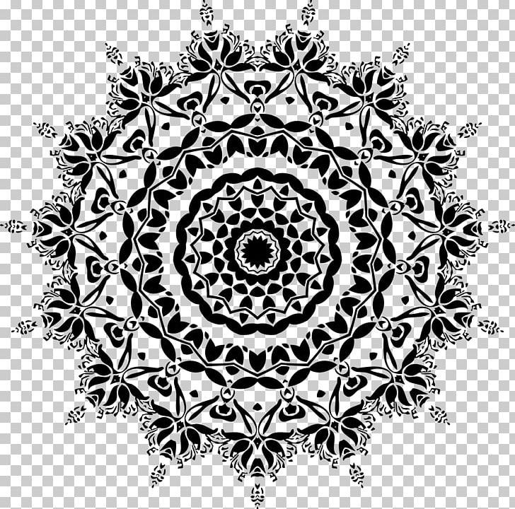 Mandala Social Media PNG, Clipart, Area, Black, Black And White, Boarder, Circle Free PNG Download