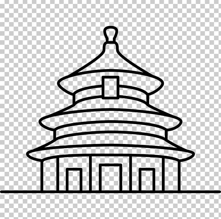 Temple Of Heaven Great Wall Of China Chinese Pagoda Drawing Png Clipart Artwork Black And White