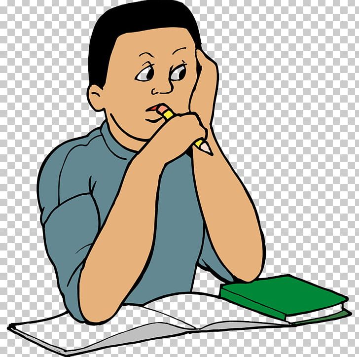 adult student studying clip art