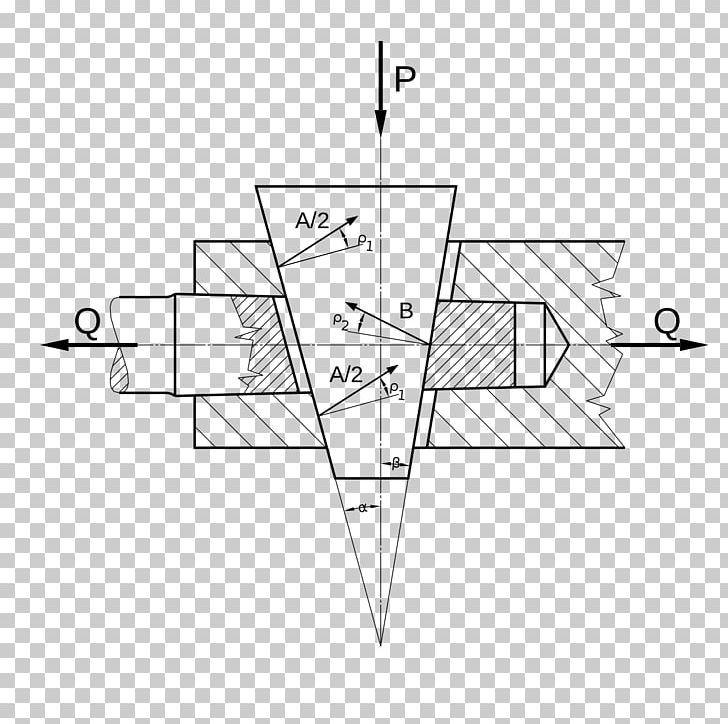 Wedge Simple Machine Angle Force PNG, Clipart, Accretionary Wedge, Angle, Area, Artwork, Black And White Free PNG Download