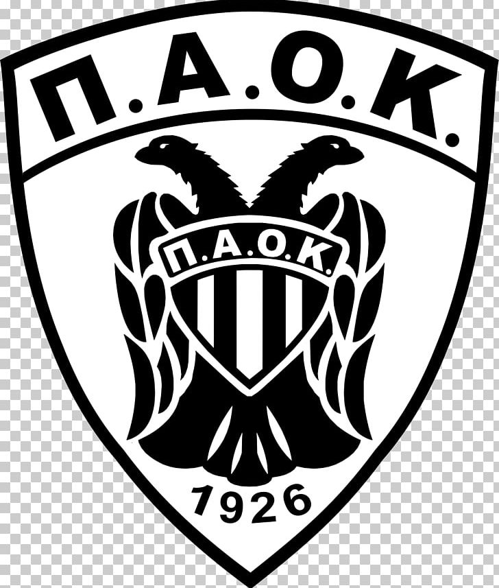 PAOK FC P.A.O.K. BC P.A.O.K. Thessaloniki V.C. P.A.O.K. Water Polo Club PNG, Clipart, Black, Black And White, Brand, Crest, Emblem Free PNG Download