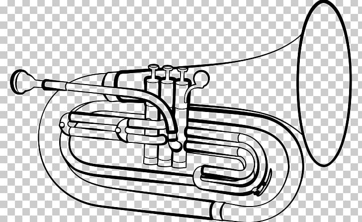 Baritone Horn Marching Euphonium Musical Instruments PNG, Clipart, Angle, Baritone, Baritone Saxophone, Black And White, Brass Instrument Free PNG Download