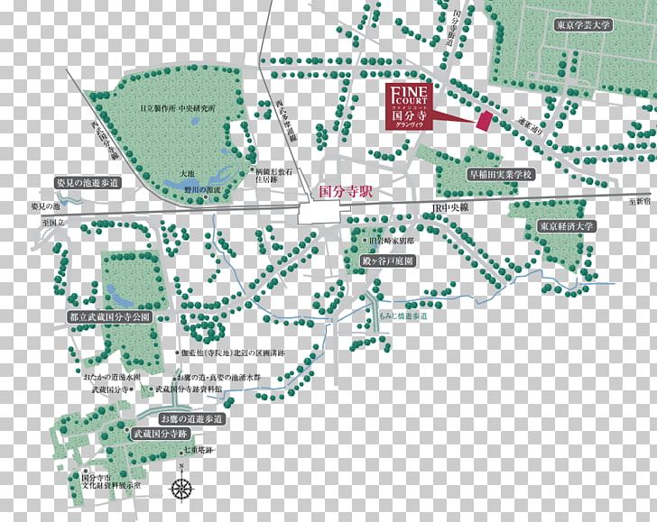 Koganei Kokubunji Station Real Estate Mitsui Fudosan Land Lot PNG, Clipart, Area, Diagram, Japan Railways Group, Koganei, Kokubunji Free PNG Download