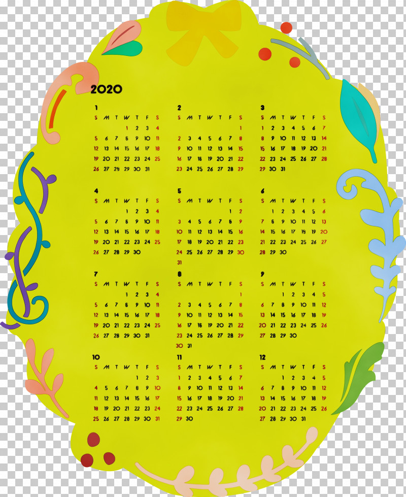 Yellow Fruit PNG, Clipart, 2020 Calendar, 2020 Yearly Calendar, Fruit, Paint, Printable 2020 Yearly Calendar Free PNG Download