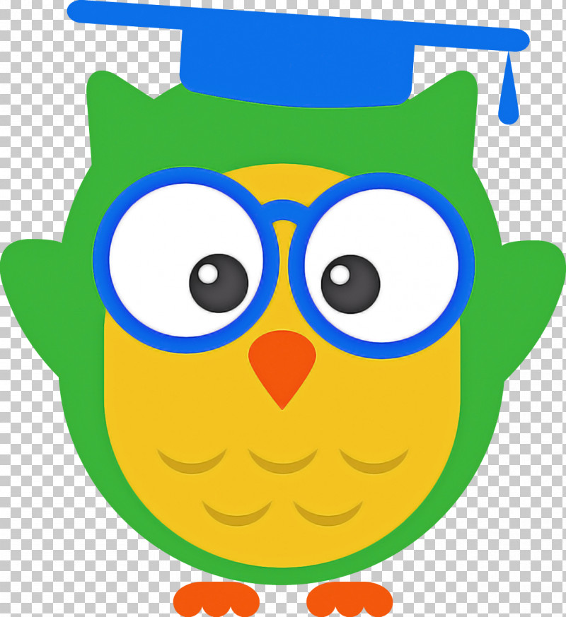 Green Owl Yellow Blue Cartoon PNG, Clipart, Bird, Bird Of Prey, Blue, Cartoon, Green Free PNG Download