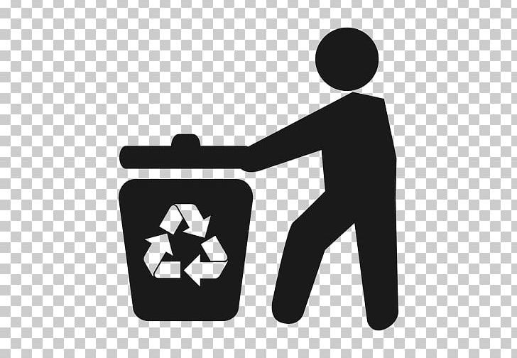 Recycling Bin Waste PNG, Clipart, Black, Black And White, Brand, Communication, Computer Icons Free PNG Download