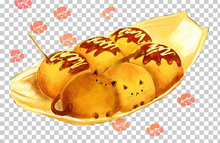 Takoyaki Breakfast Food Drawing Illustration PNG, Clipart, Baked Goods, Bread, Breakfast, Cuisine, Dessert Free PNG Download