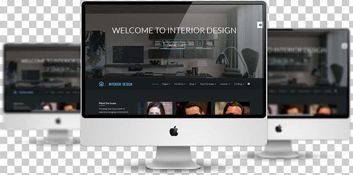 Responsive Web Design Template Joomla Interior Design Services PNG, Clipart, Architectural Engineering, Architecture, Art, Audio Receiver, Computer Monitor Accessory Free PNG Download