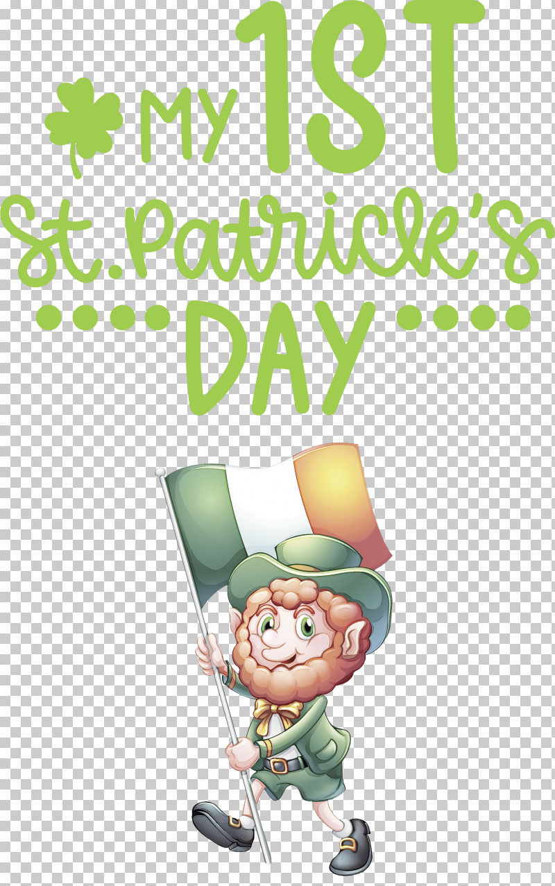 My 1st Patricks Day Saint Patrick PNG, Clipart, Behavior, Cartoon, Character, Geometry, Happiness Free PNG Download