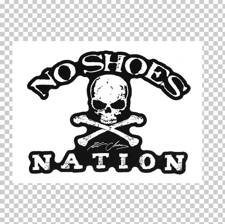 T-shirt Decal Sticker Die Cutting No Shoes Nation Tour PNG, Clipart, Area, Black, Black And White, Bone, Brand Free PNG Download
