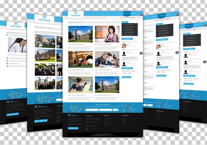Responsive Web Design Computer Software Education Template University PNG, Clipart, Advertising, Brand, College, Computer Monitor, Computer Software Free PNG Download