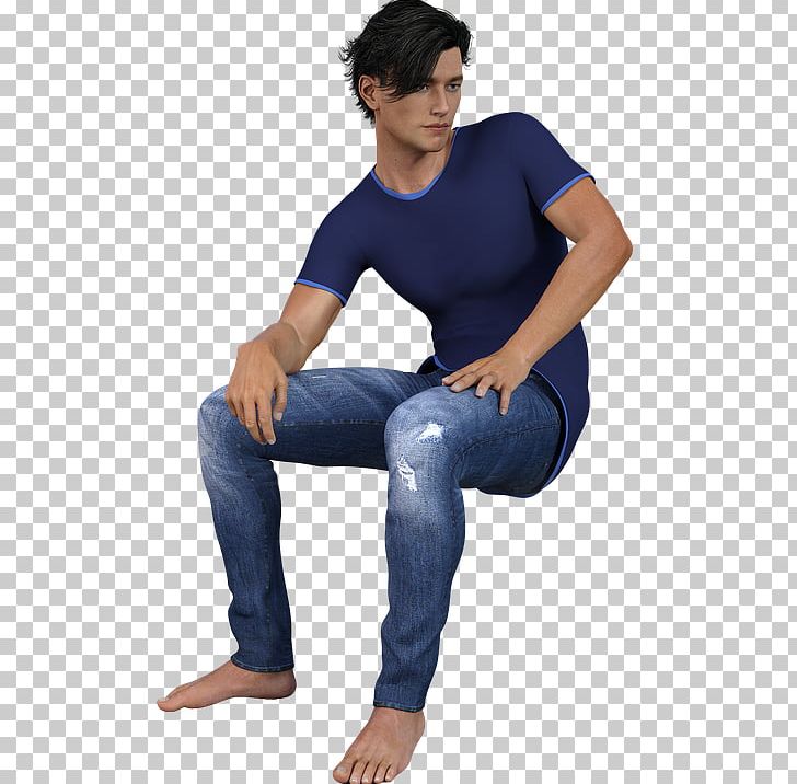 Seated Man Shoulder PNG, Clipart, Abdomen, Arm, Blue, Buttocks, Download Free PNG Download
