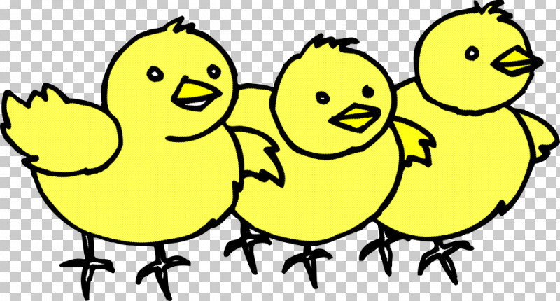 Yellow Bird Beak Happy Ducks, Geese And Swans PNG, Clipart, Beak, Bird, Cartoon, Ducks Geese And Swans, Happy Free PNG Download