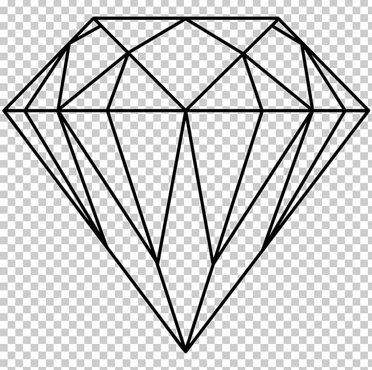 Diamond Color Drawing Diamond Cut PNG, Clipart, Angle, Area, Black, Black And White, Brilliant Free PNG Download