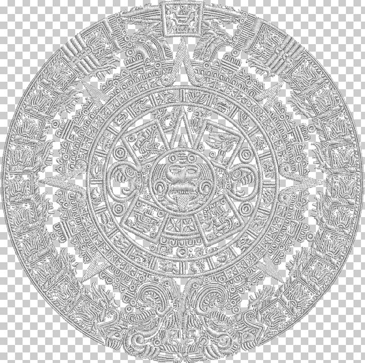 Aztec Calendar Stone Coloring Book Mandala Drawing PNG, Clipart, Adult, Art, Aztec, Aztec Calendar Stone, Black And White Free PNG Download