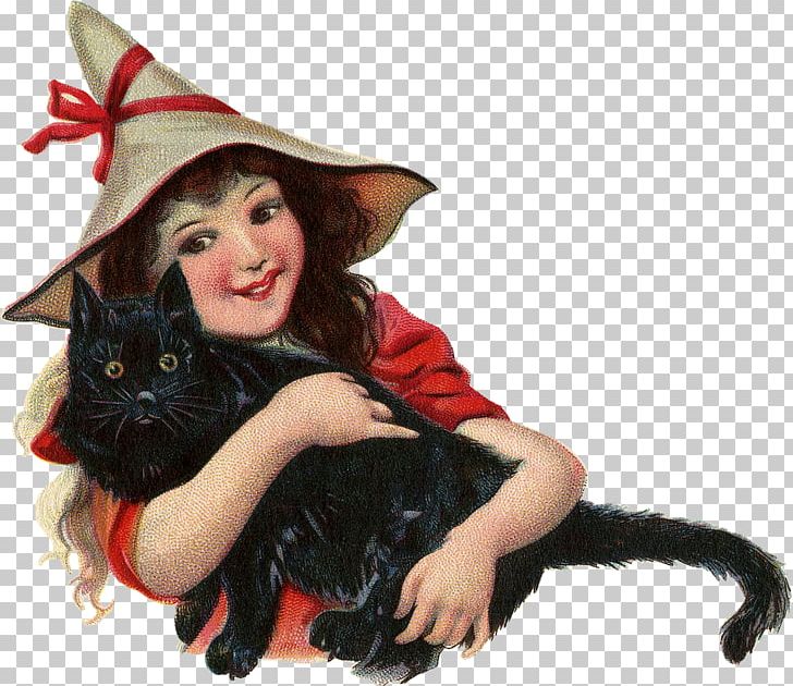 Black Cat Kitten Witch Halloween PNG, Clipart,  Free PNG Download